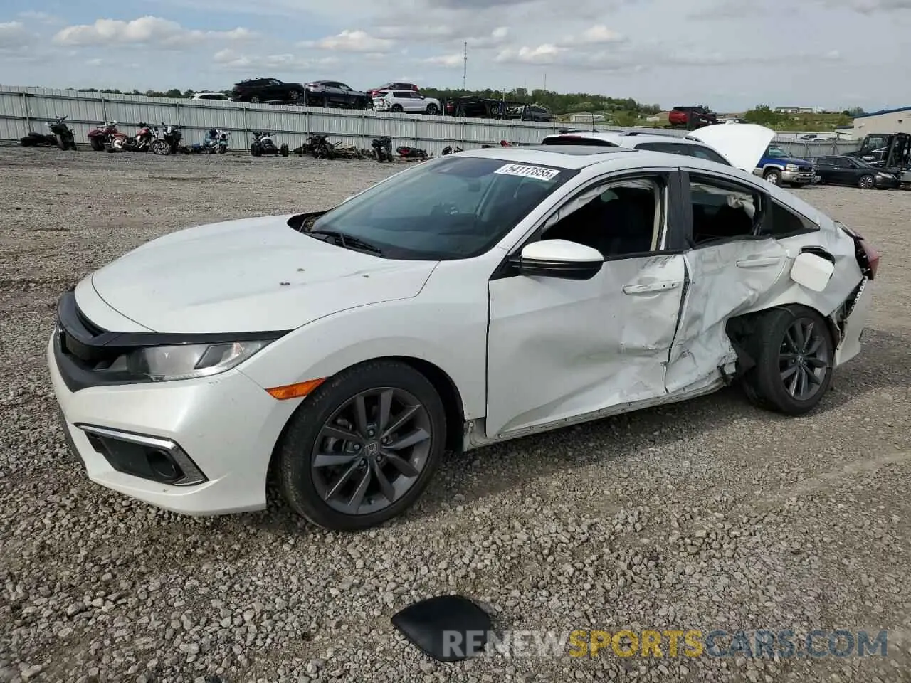 1 Photograph of a damaged car 2HGFC1F37MH701713 HONDA CIVIC 2021