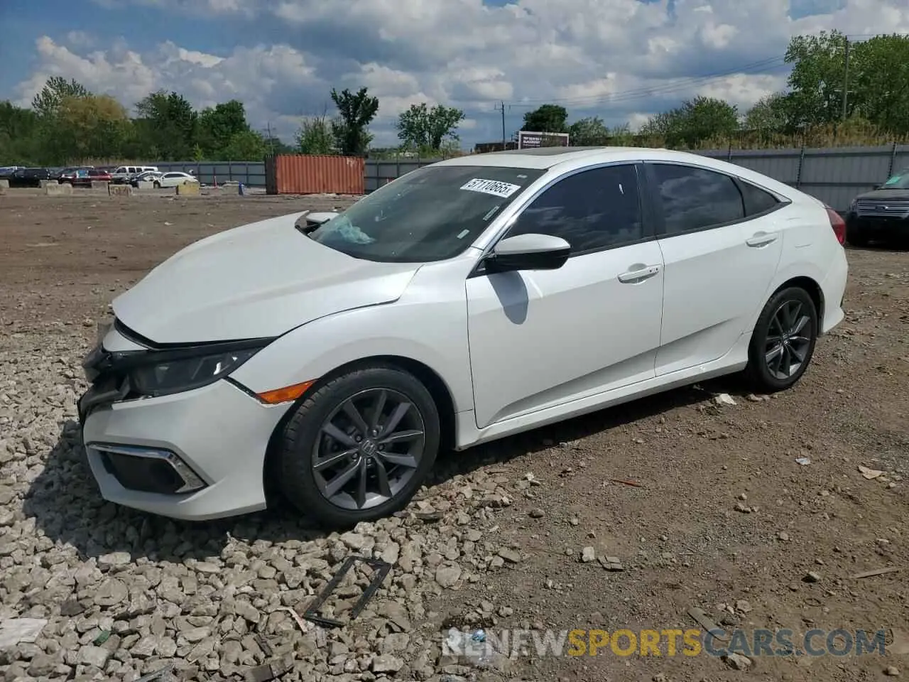 1 Photograph of a damaged car 2HGFC1F71MH701824 HONDA CIVIC 2021