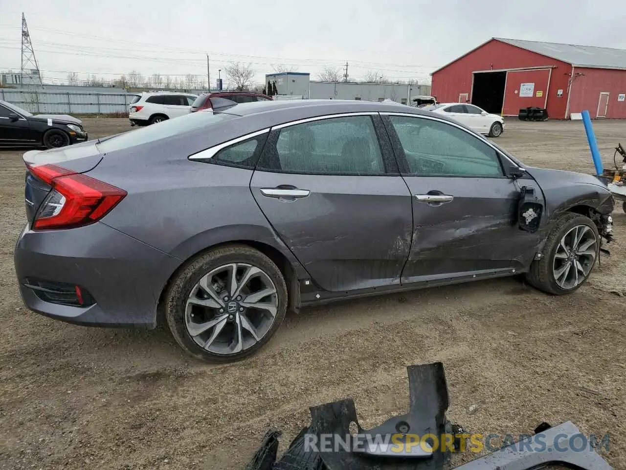 3 Photograph of a damaged car 2HGFC1F96MH100829 HONDA CIVIC 2021