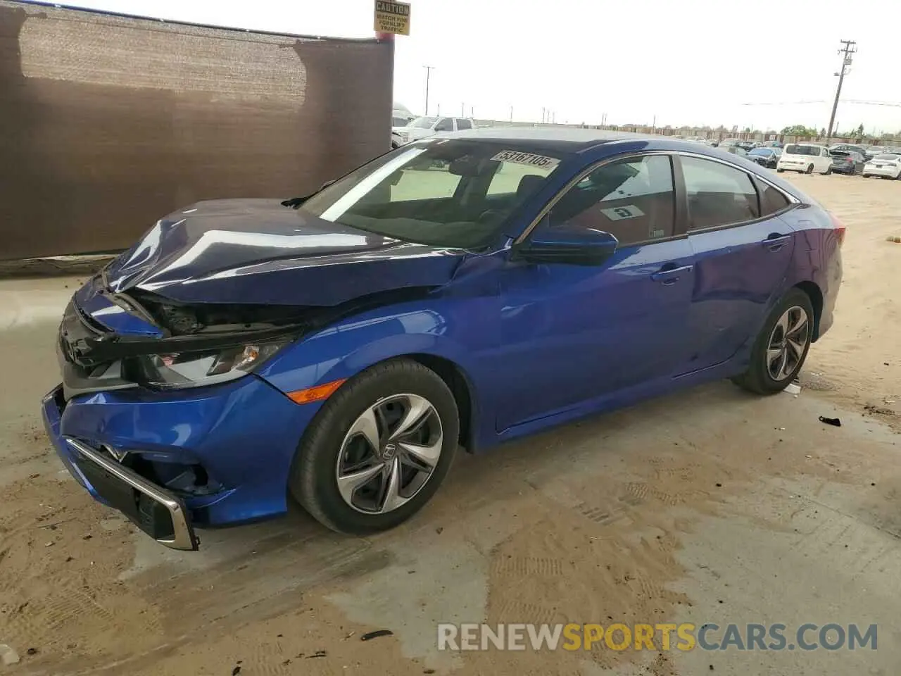 1 Photograph of a damaged car 2HGFC2F64MH553987 HONDA CIVIC 2021