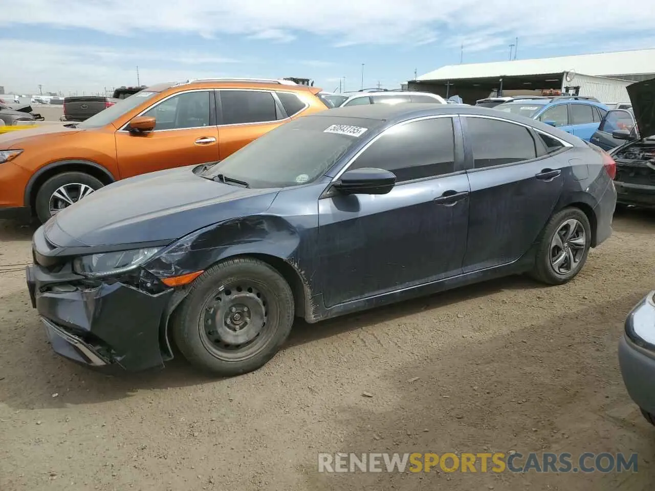 1 Photograph of a damaged car 2HGFC2F66MH535958 HONDA CIVIC 2021