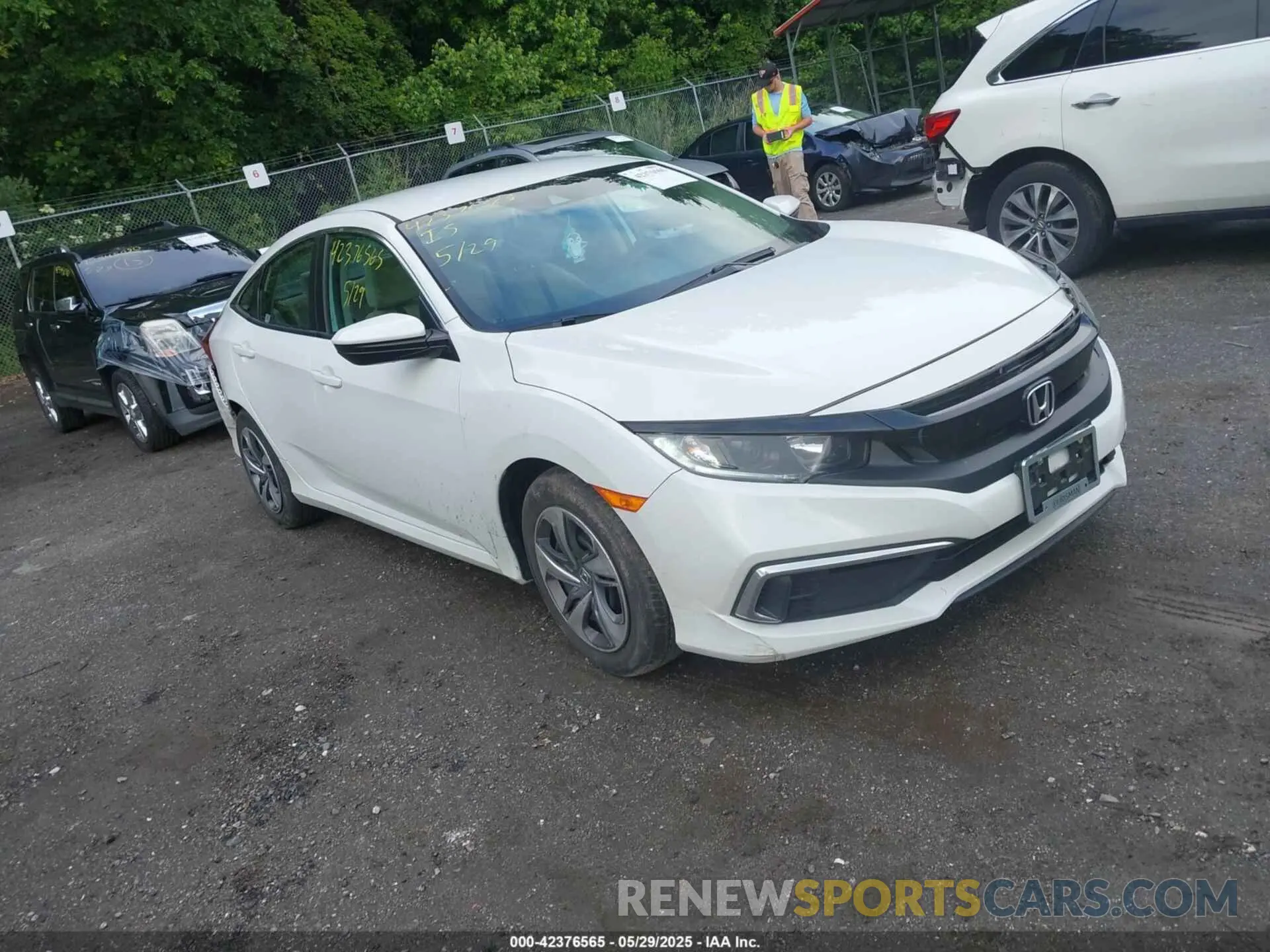 1 Photograph of a damaged car 2HGFC2F68MH554995 HONDA CIVIC 2021