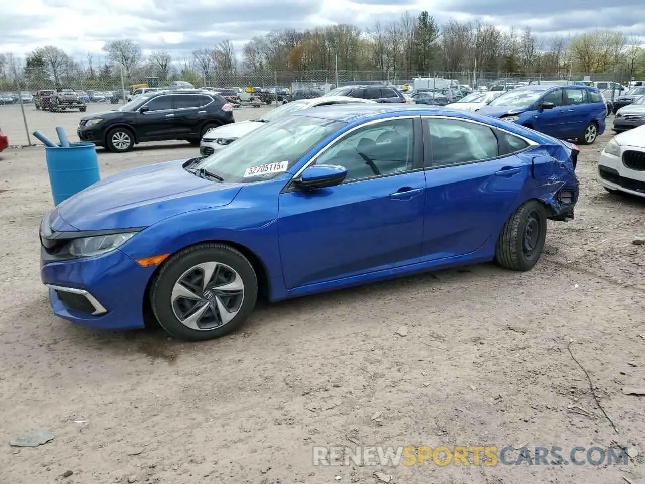 1 Photograph of a damaged car 2HGFC2F6XMH529029 HONDA CIVIC 2021