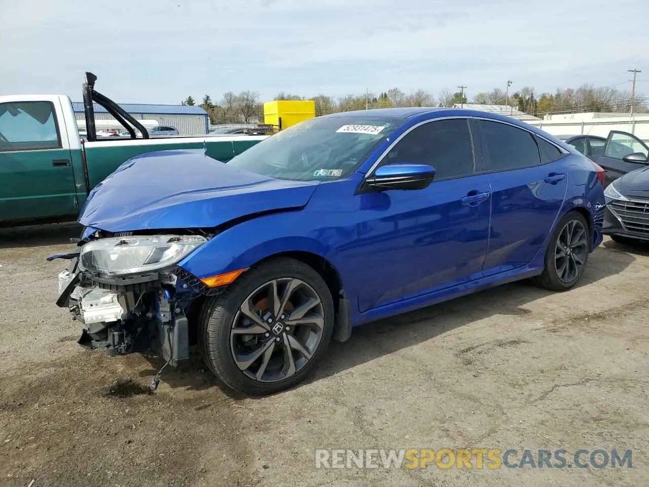 1 Photograph of a damaged car 2HGFC2F80MH517814 HONDA CIVIC 2021