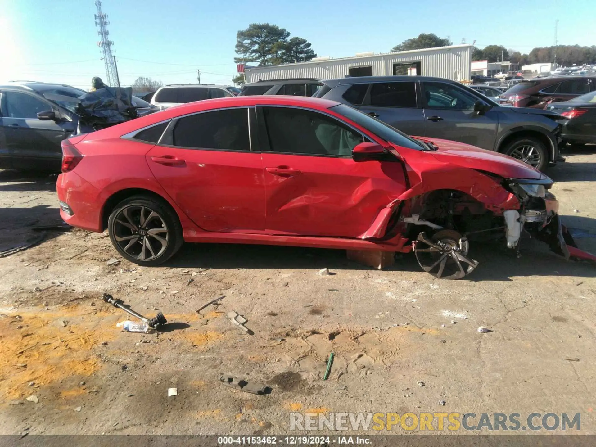 13 Photograph of a damaged car 2HGFC2F80MH537660 HONDA CIVIC 2021