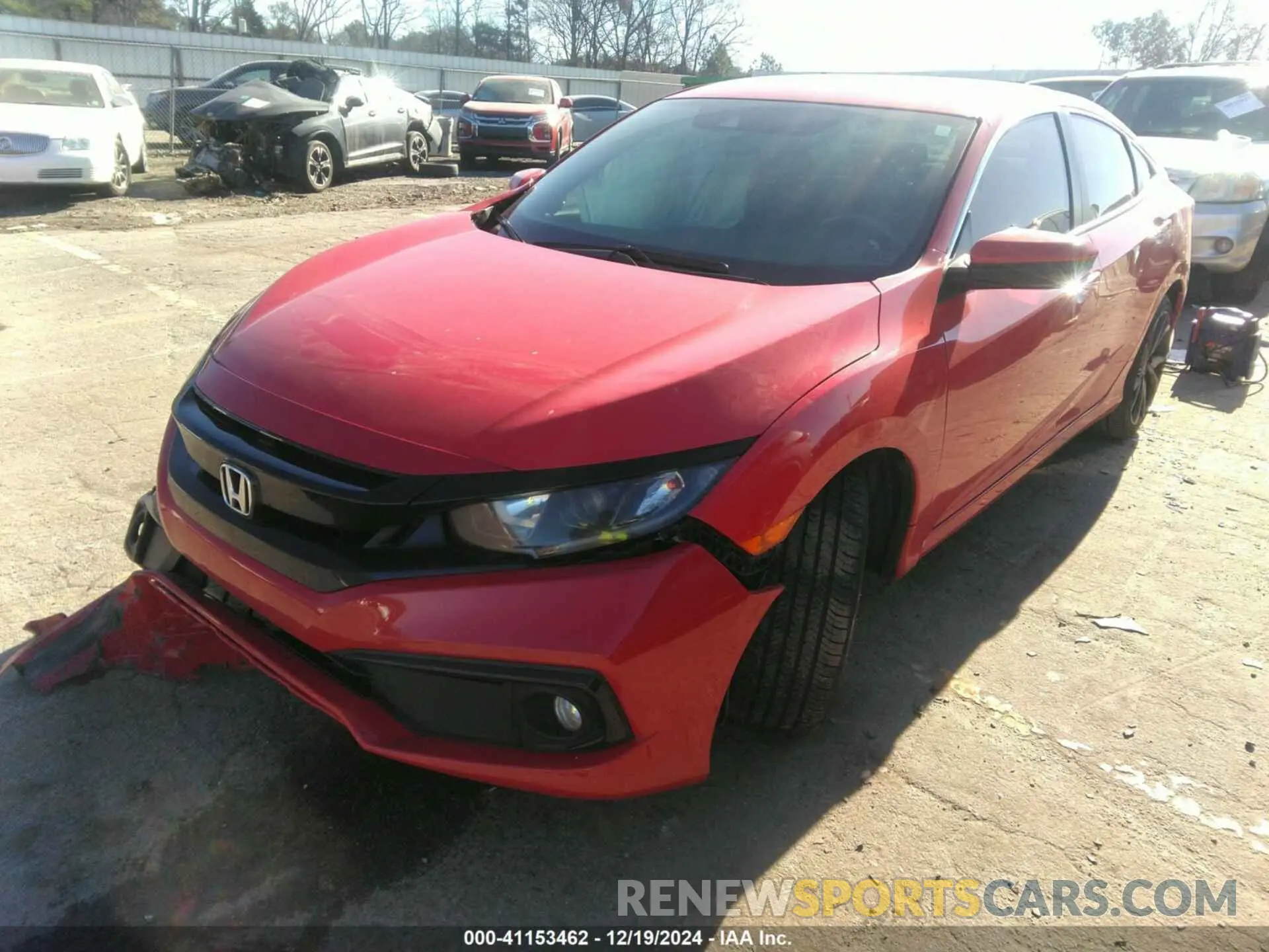 2 Photograph of a damaged car 2HGFC2F80MH537660 HONDA CIVIC 2021
