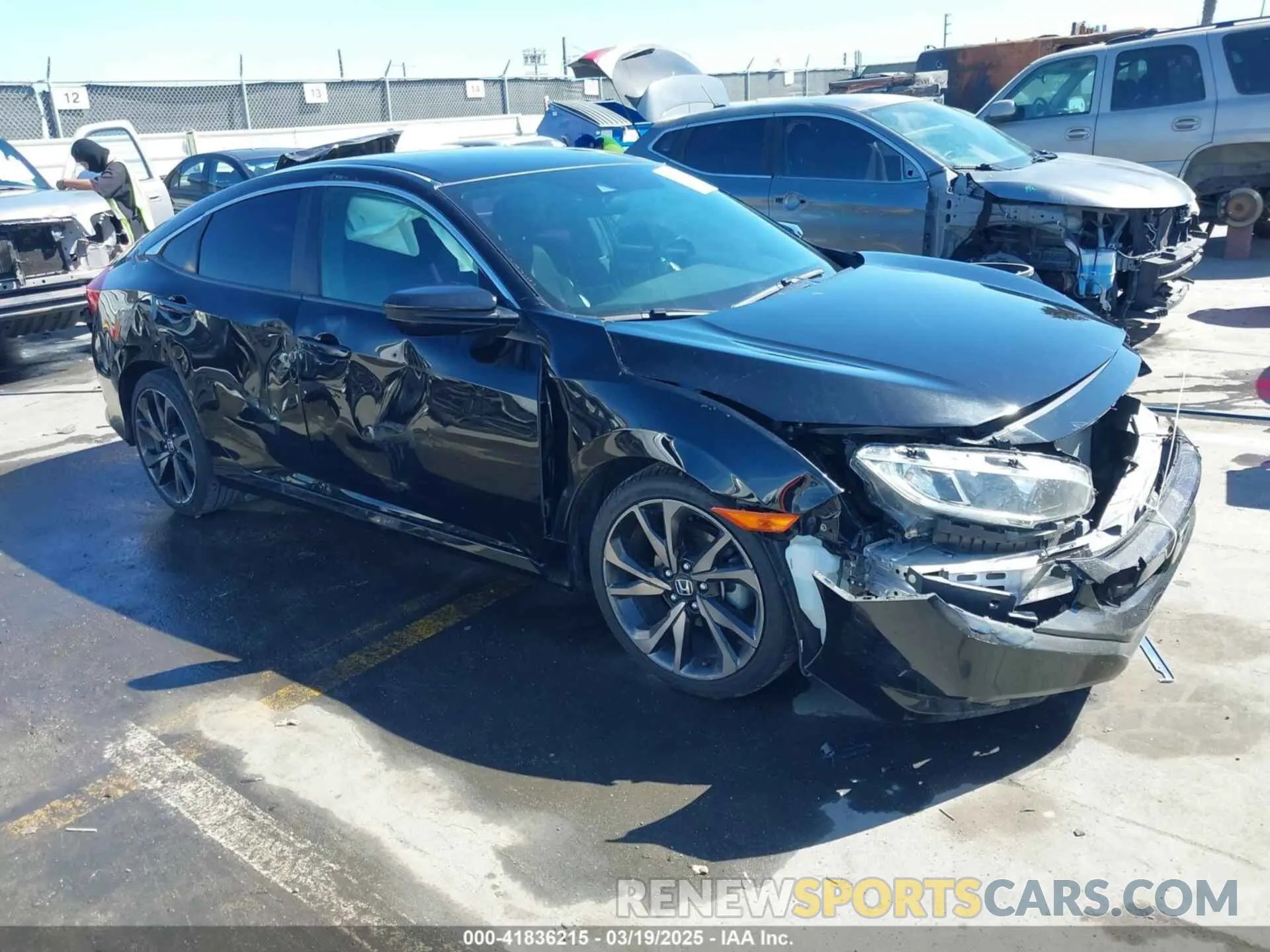 1 Photograph of a damaged car 2HGFC2F81MH529499 HONDA CIVIC 2021