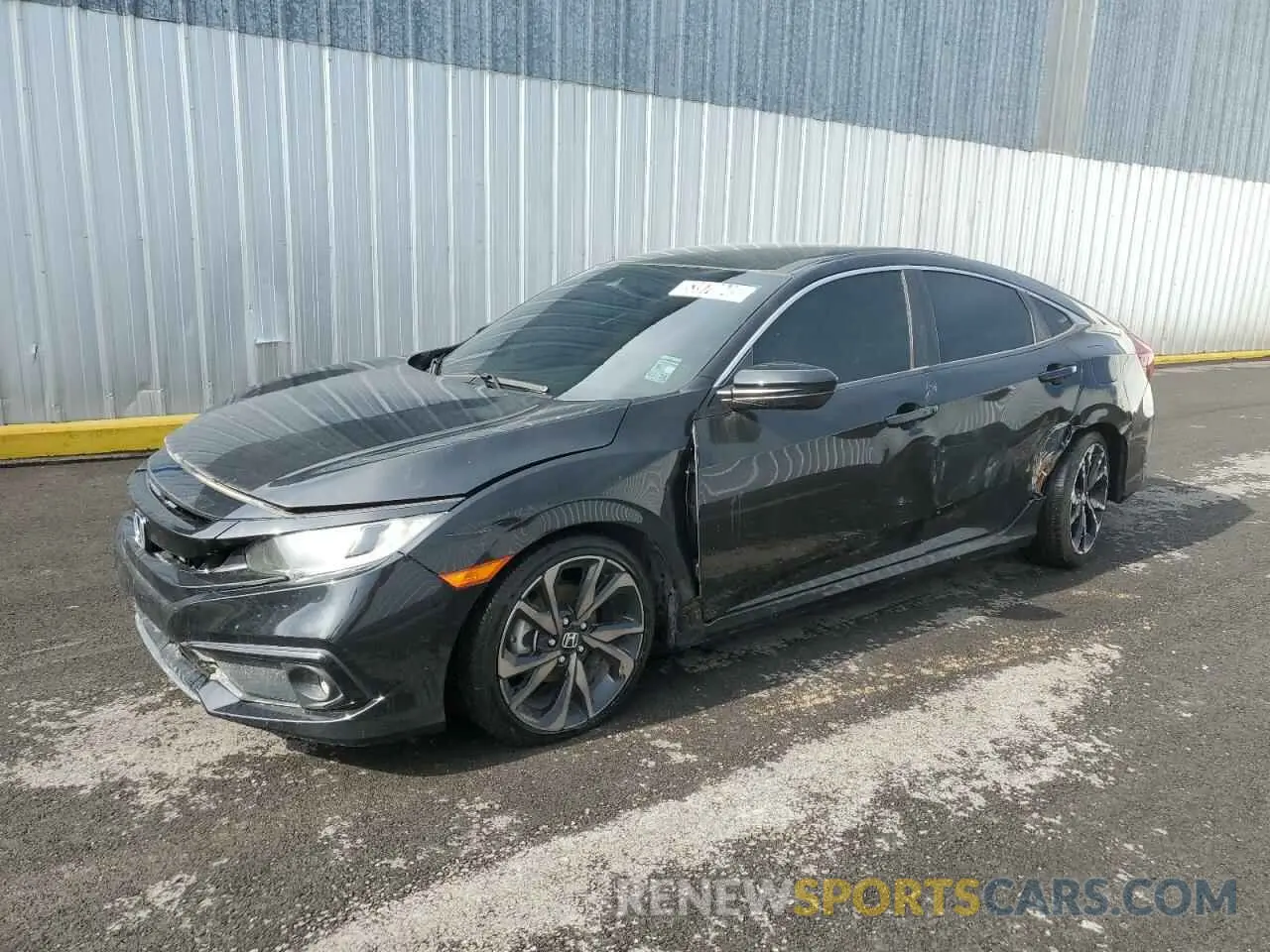 1 Photograph of a damaged car 2HGFC2F81MH539708 HONDA CIVIC 2021