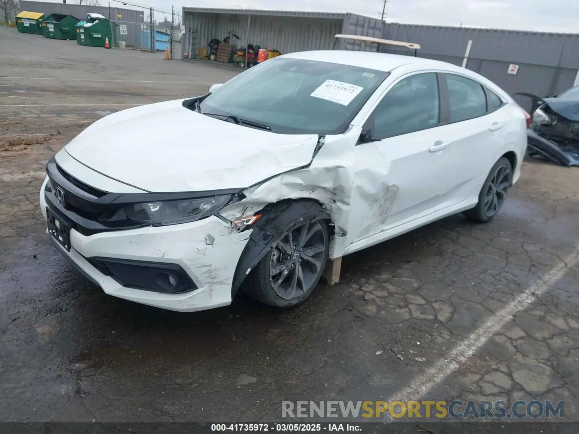2 Photograph of a damaged car 2HGFC2F82MH549714 HONDA CIVIC 2021