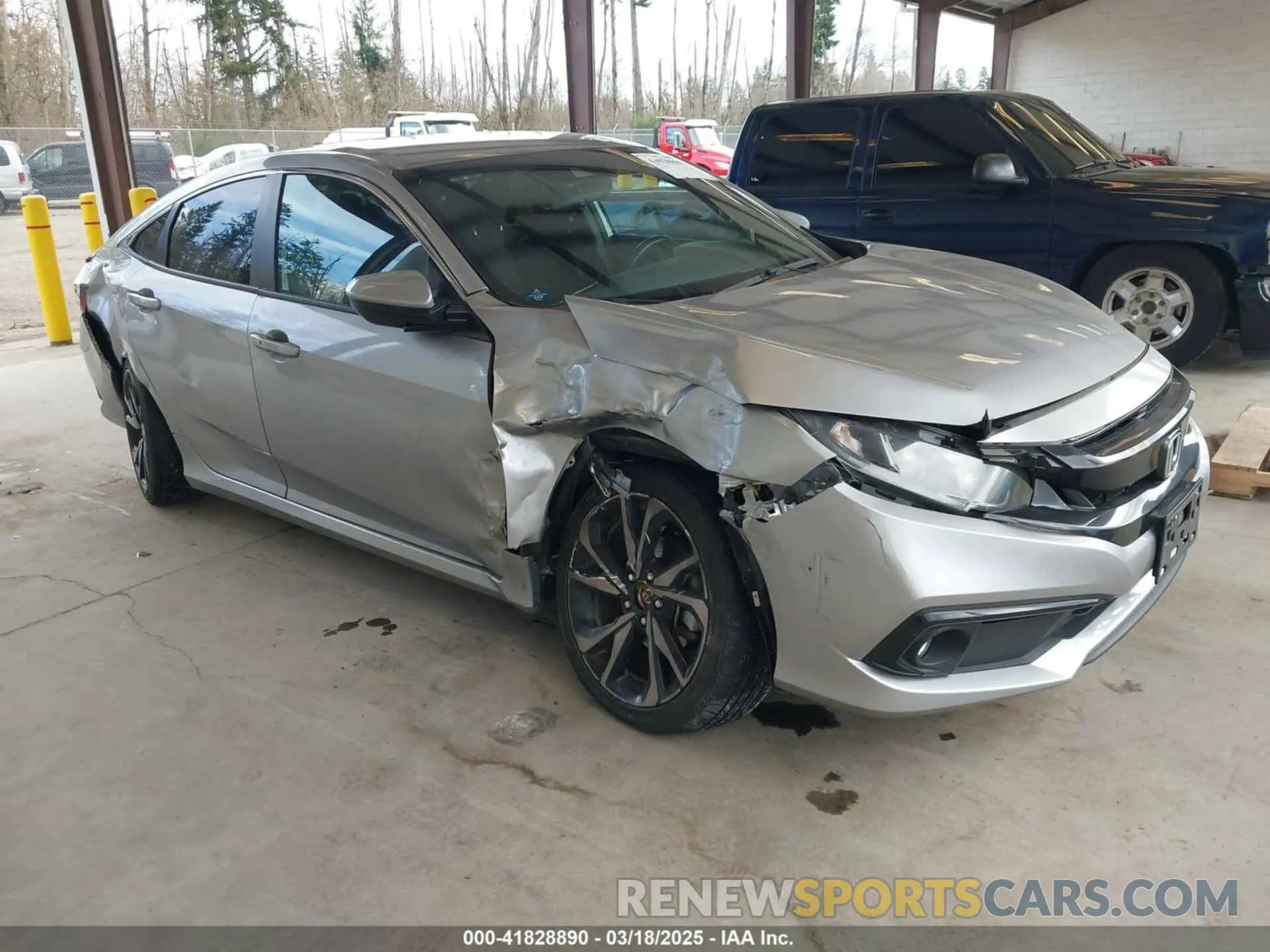 1 Photograph of a damaged car 2HGFC2F83MH521470 HONDA CIVIC 2021