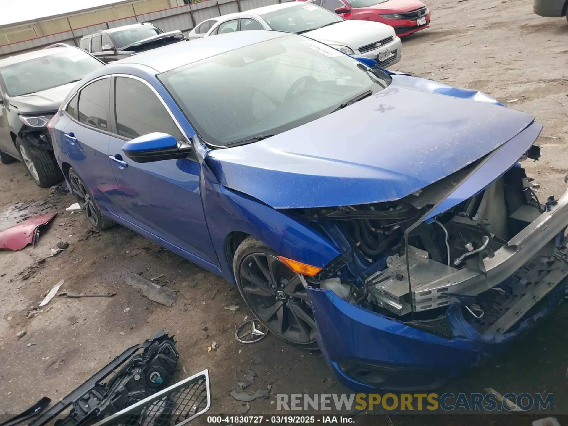 1 Photograph of a damaged car 2HGFC2F83MH532226 HONDA CIVIC 2021