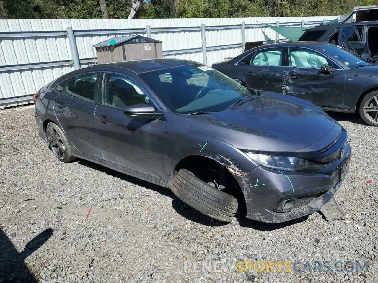 4 Фотография поврежденного автомобиля 2HGFC2F84MH526354 HONDA CIVIC 2021