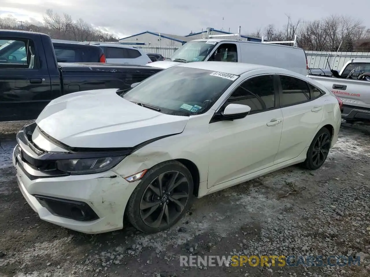 1 Photograph of a damaged car 2HGFC2F84MH540125 HONDA CIVIC 2021