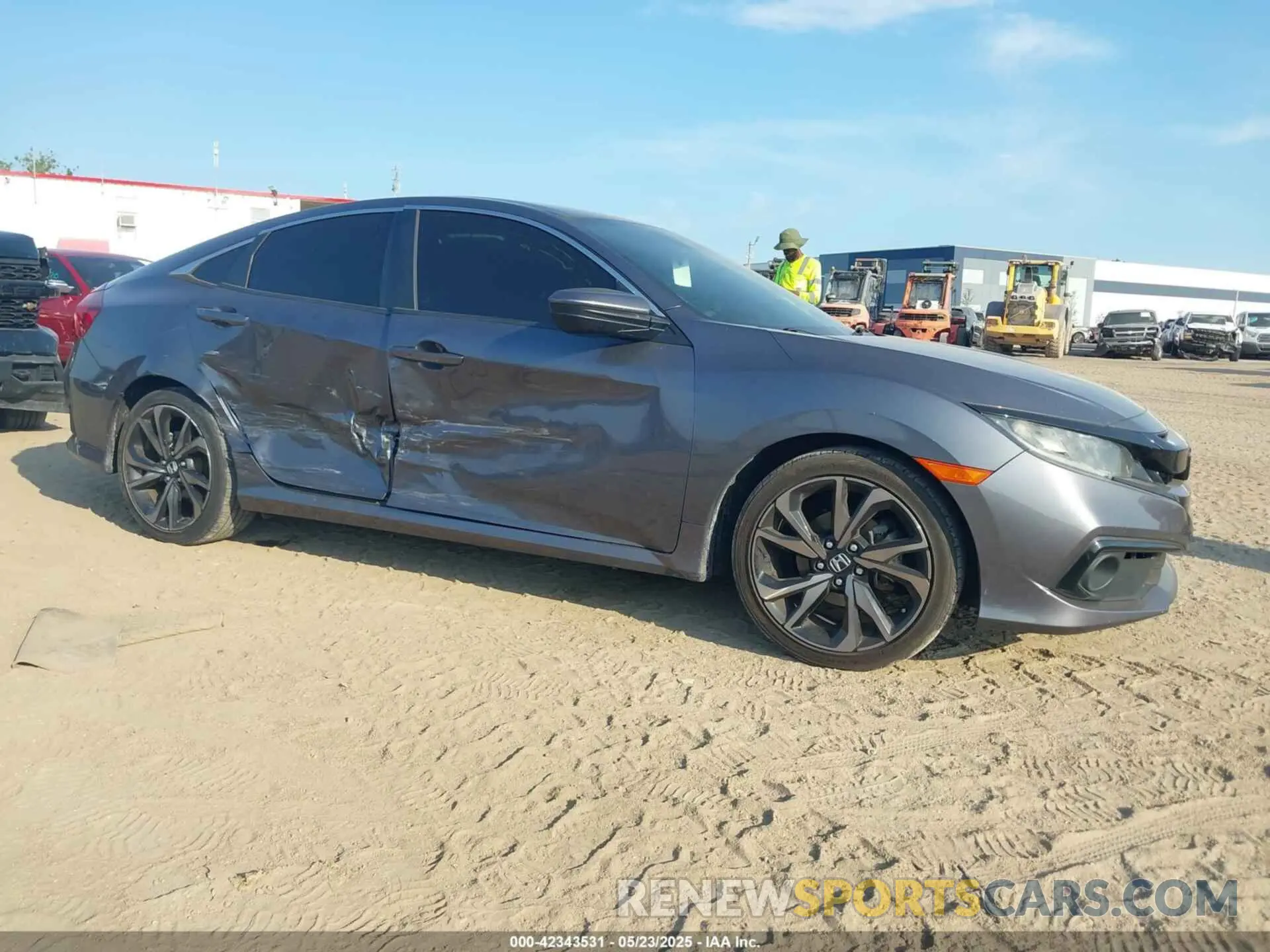 1 Photograph of a damaged car 2HGFC2F86MH518952 HONDA CIVIC 2021