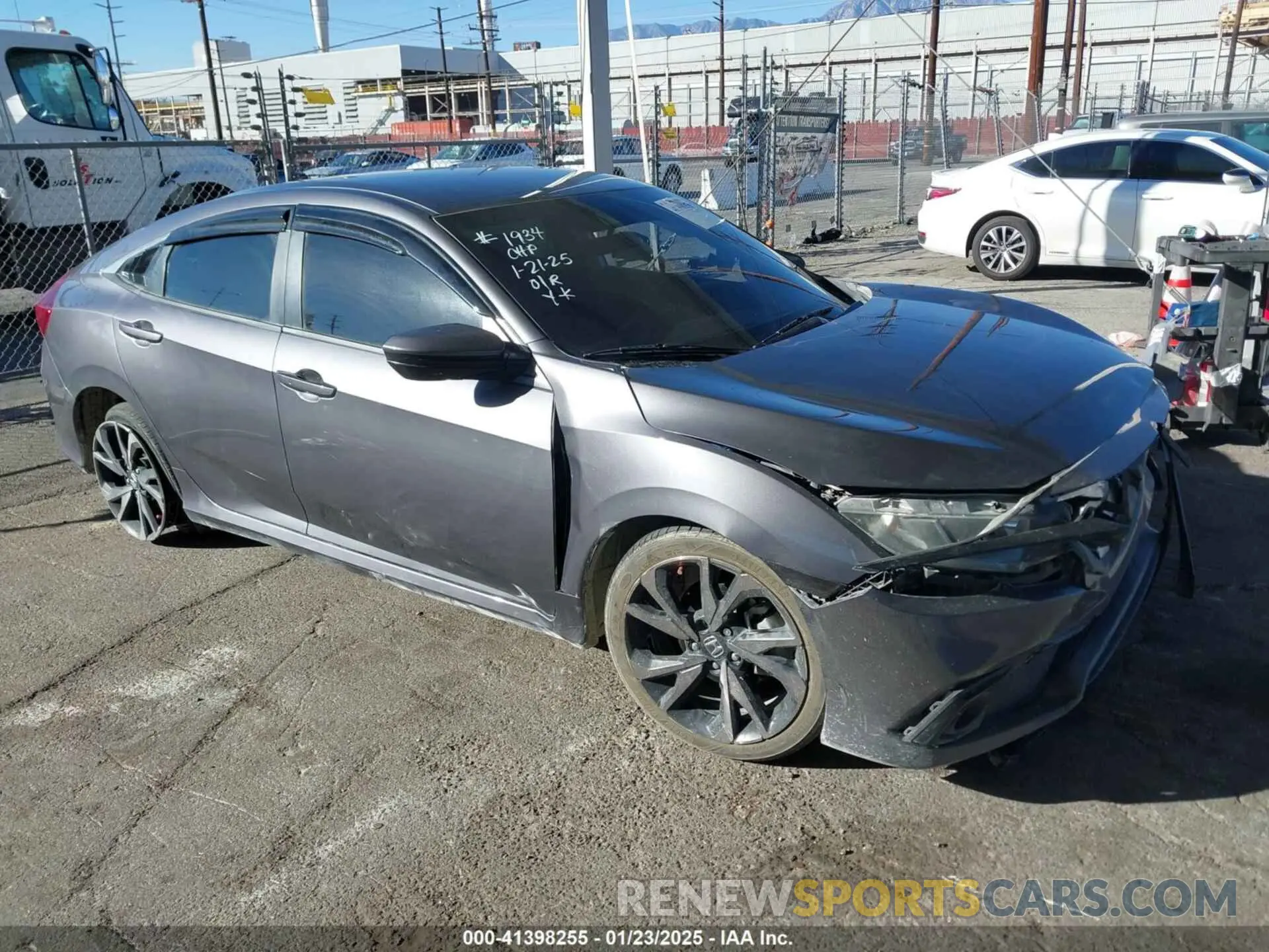 1 Photograph of a damaged car 2HGFC2F87MH535825 HONDA CIVIC 2021