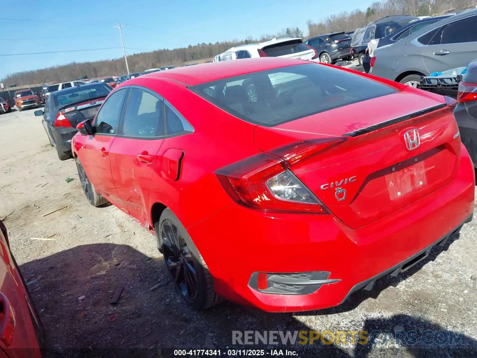 3 Photograph of a damaged car 2HGFC2F87MH536327 HONDA CIVIC 2021