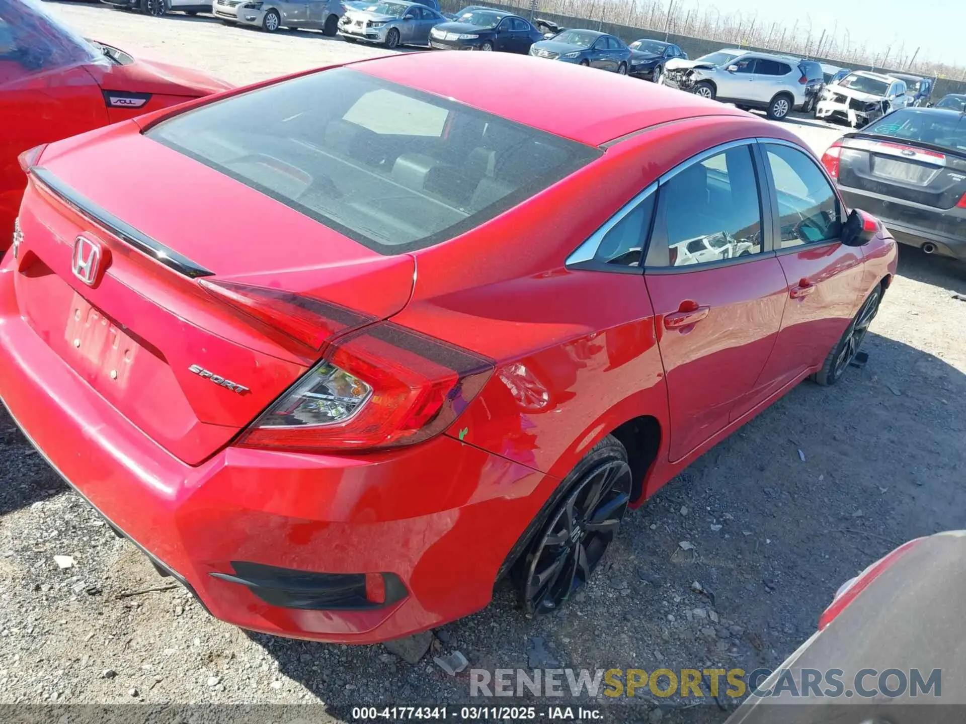 4 Photograph of a damaged car 2HGFC2F87MH536327 HONDA CIVIC 2021
