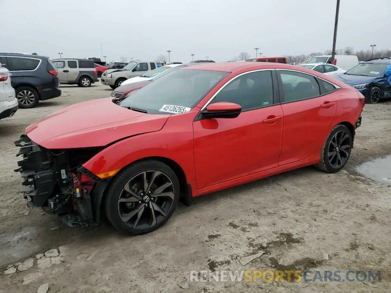 1 Photograph of a damaged car 2HGFC2F88MH536126 HONDA CIVIC 2021