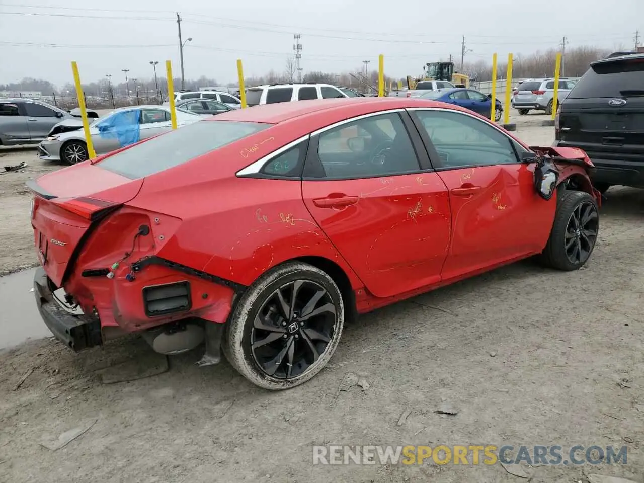 3 Photograph of a damaged car 2HGFC2F88MH536126 HONDA CIVIC 2021