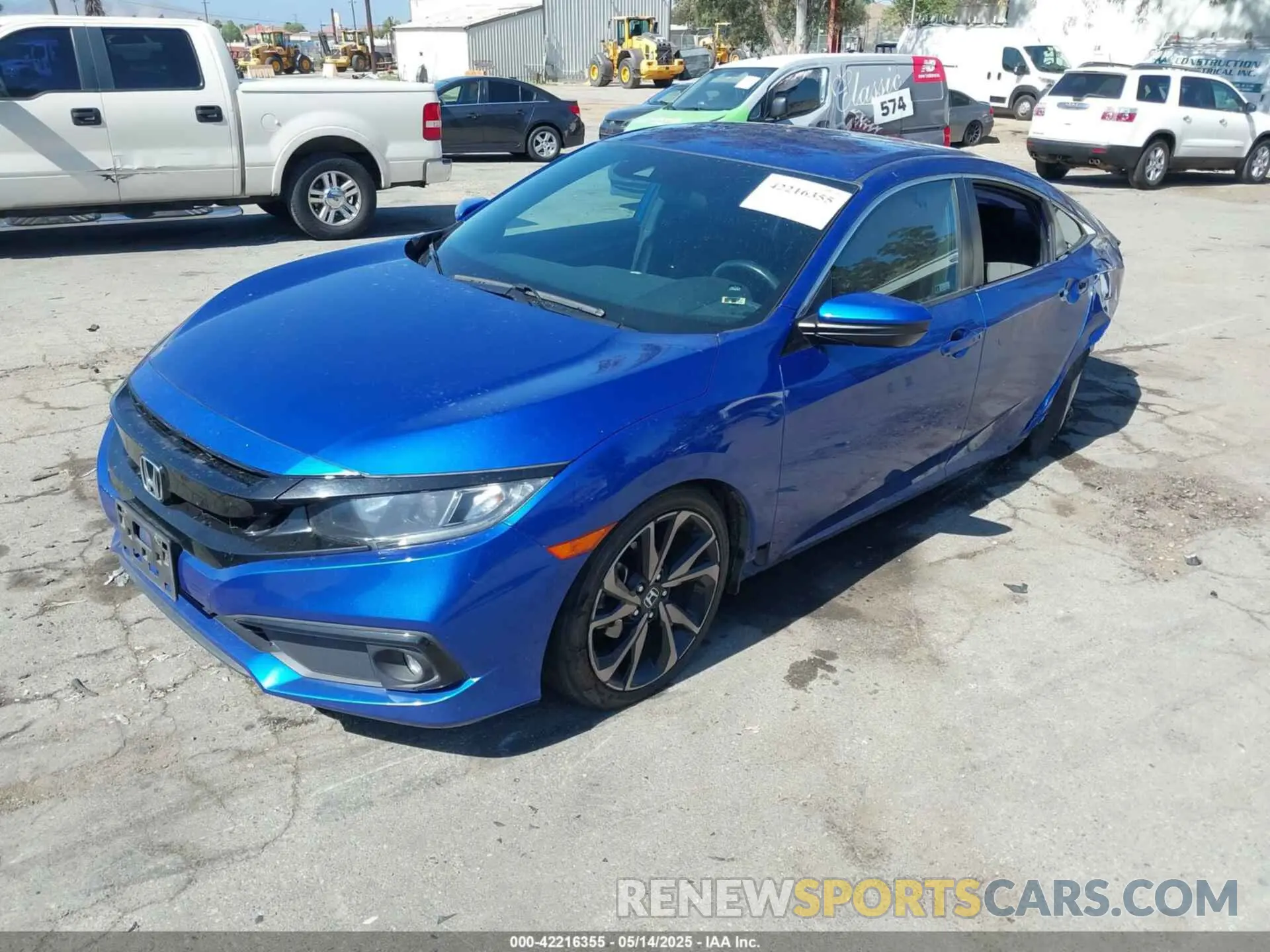 2 Photograph of a damaged car 2HGFC2F88MH547546 HONDA CIVIC 2021