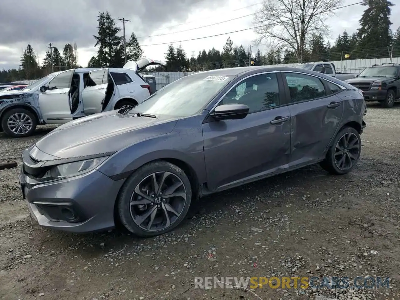 1 Photograph of a damaged car 2HGFC2F88MH560054 HONDA CIVIC 2021