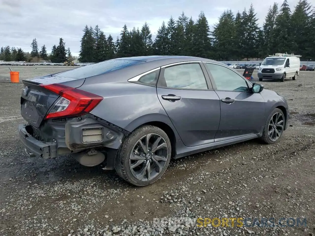 3 Photograph of a damaged car 2HGFC2F88MH560054 HONDA CIVIC 2021