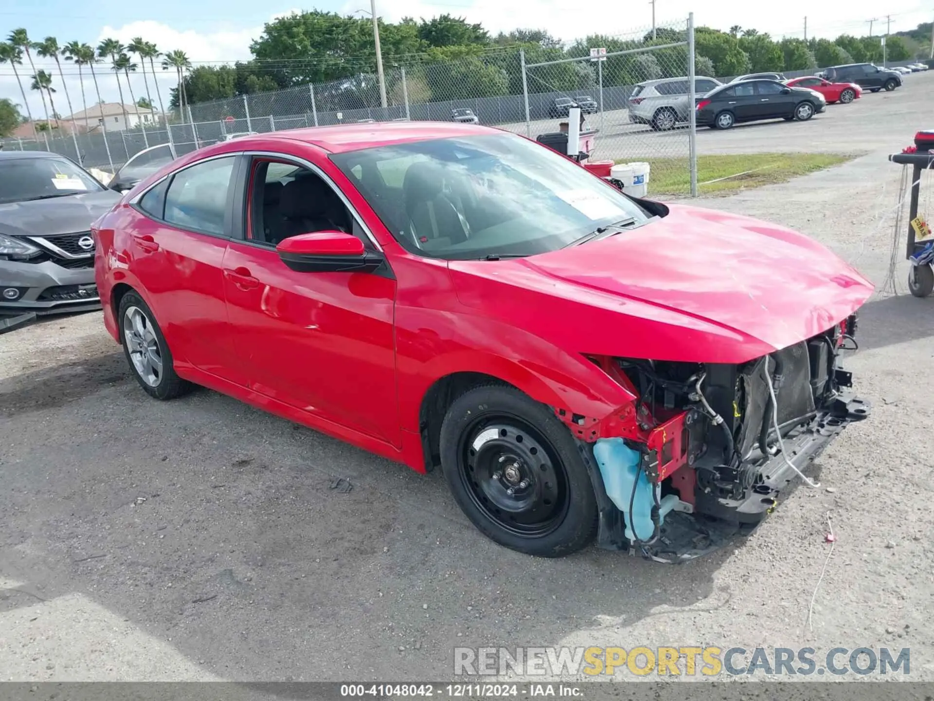 1 Photograph of a damaged car 2HGFC2F89MH505838 HONDA CIVIC 2021