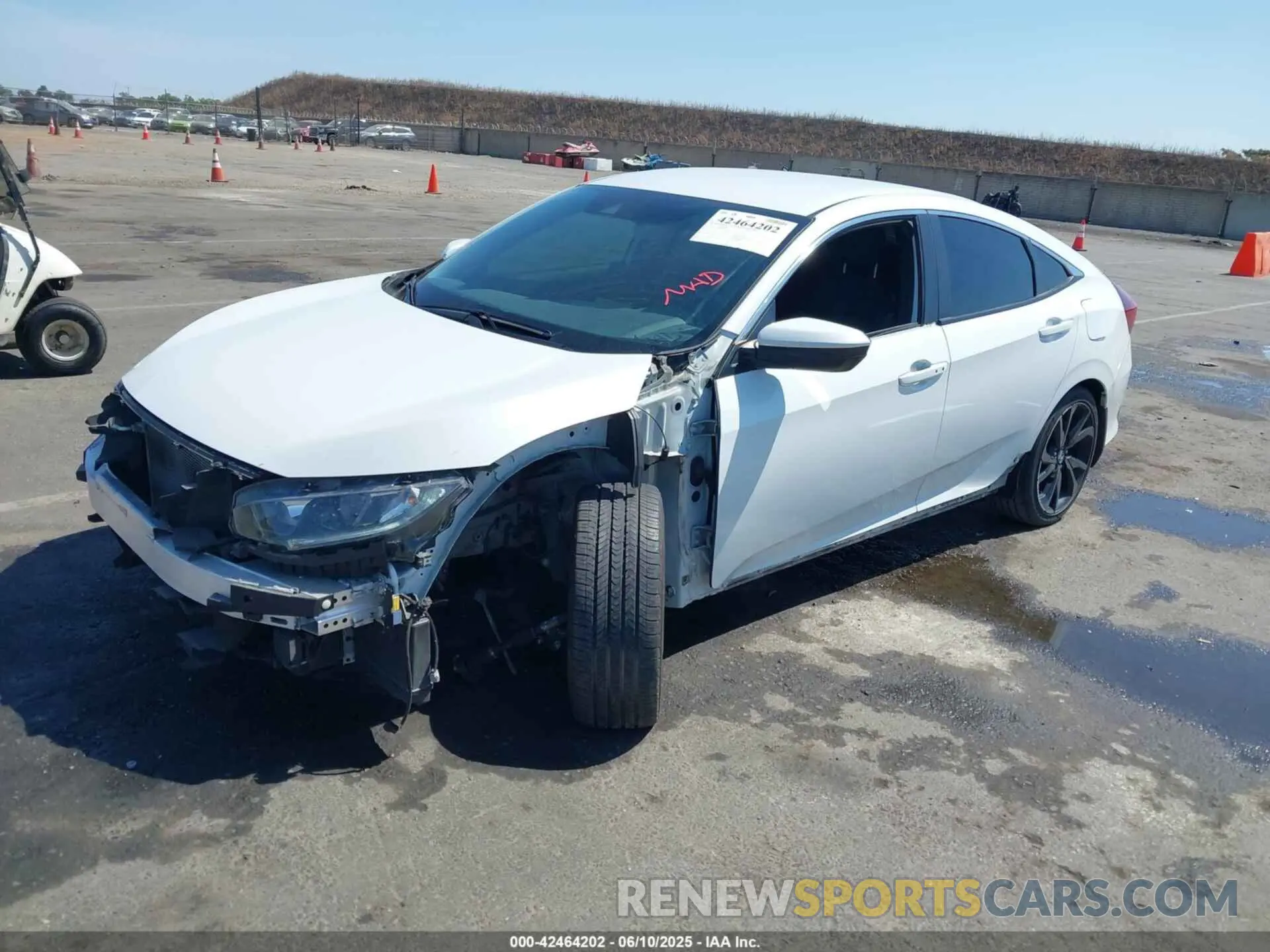 2 Photograph of a damaged car 2HGFC2F89MH542355 HONDA CIVIC 2021