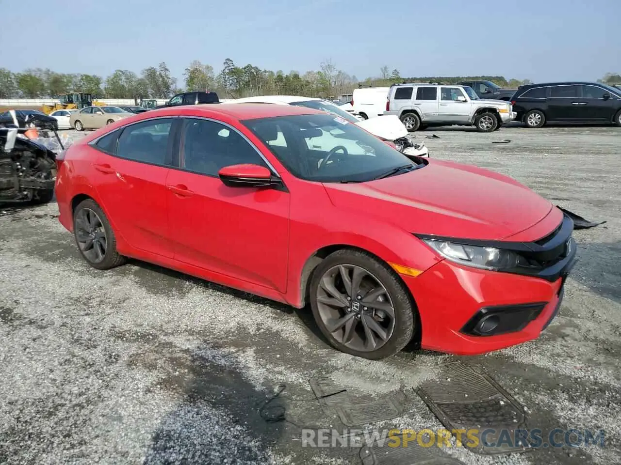 4 Photograph of a damaged car 2HGFC2F8XMH507985 HONDA CIVIC 2021
