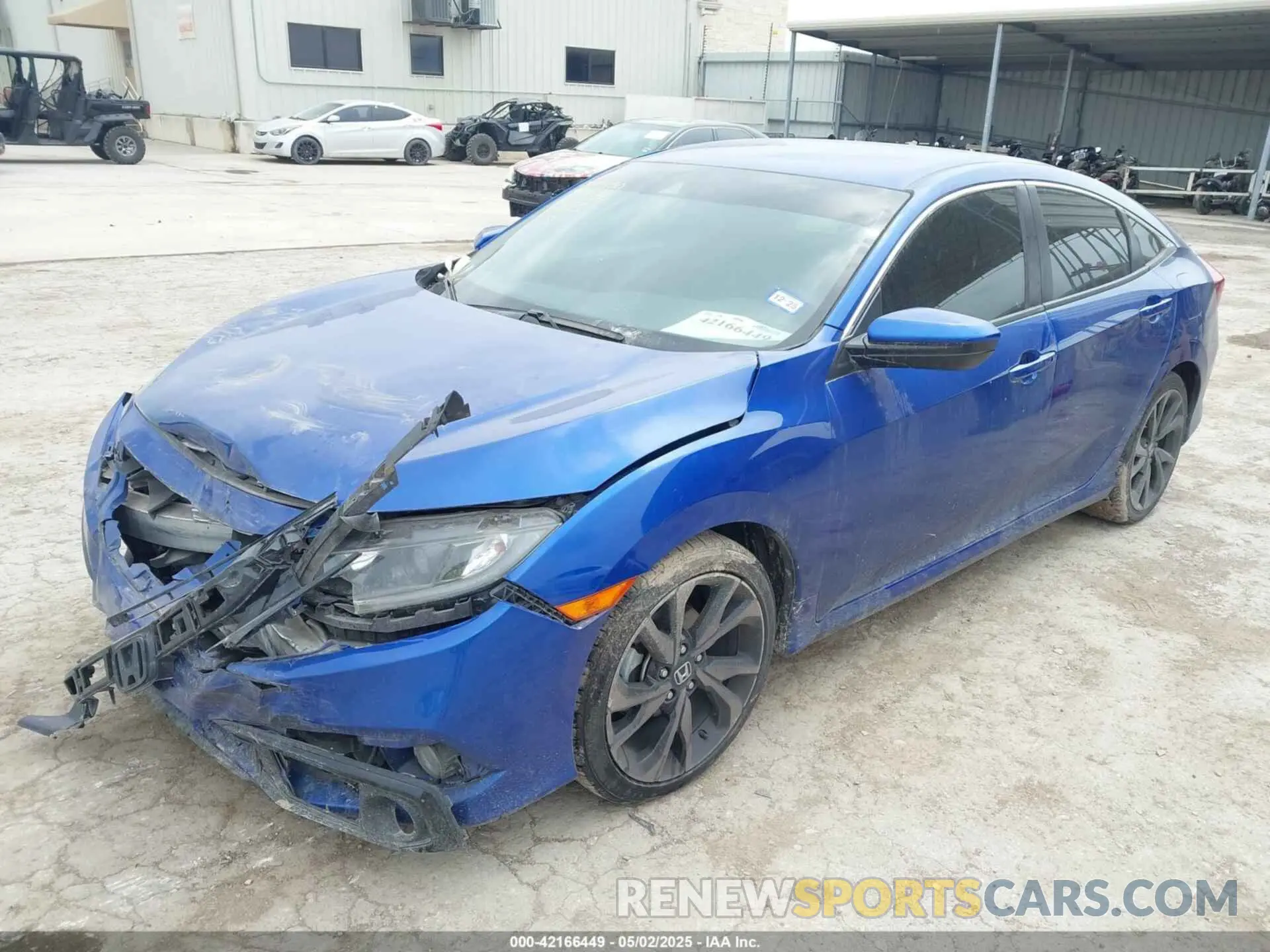 2 Photograph of a damaged car 2HGFC2F8XMH518632 HONDA CIVIC 2021