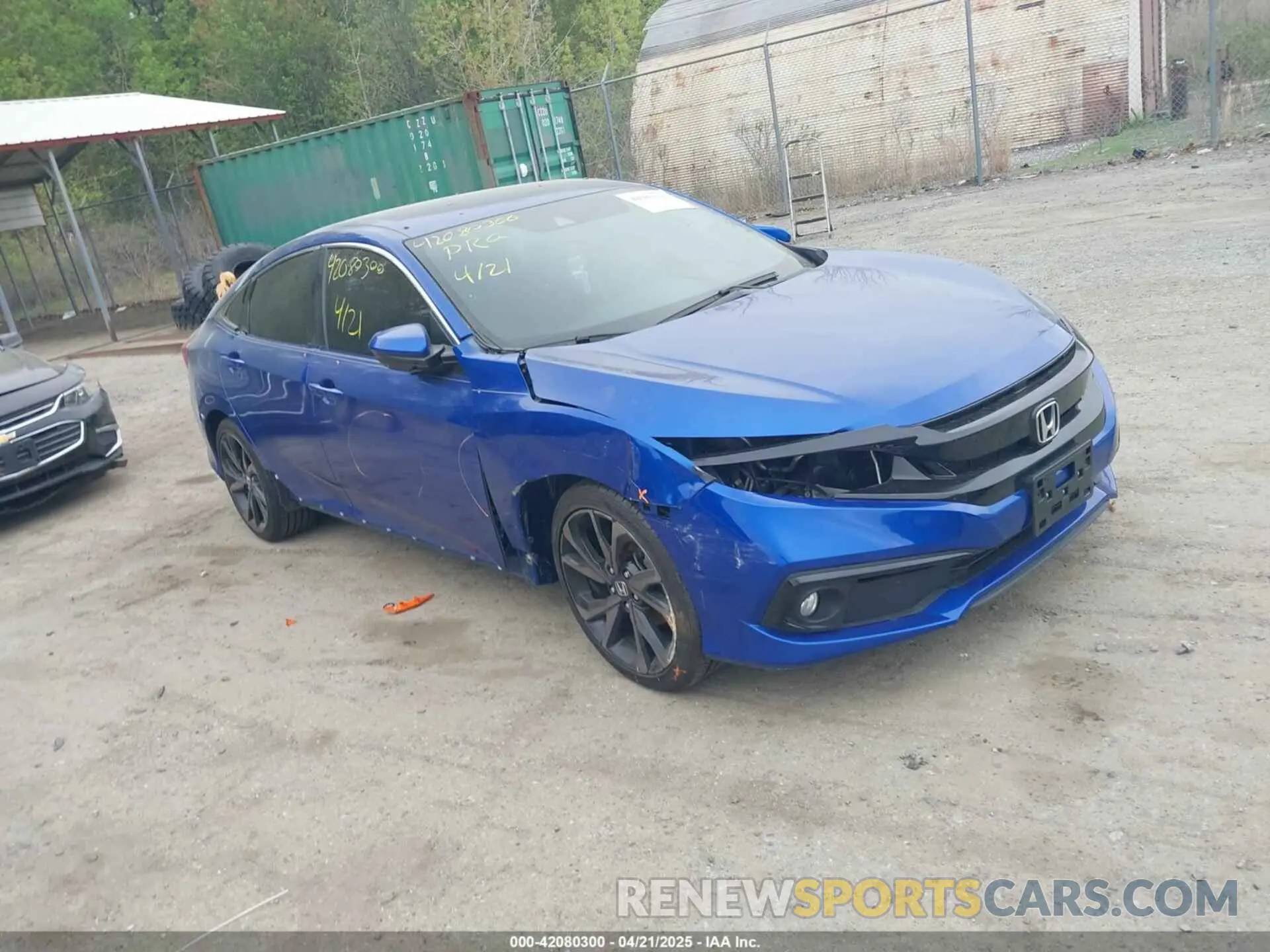 1 Photograph of a damaged car 2HGFC2F8XMH529887 HONDA CIVIC 2021