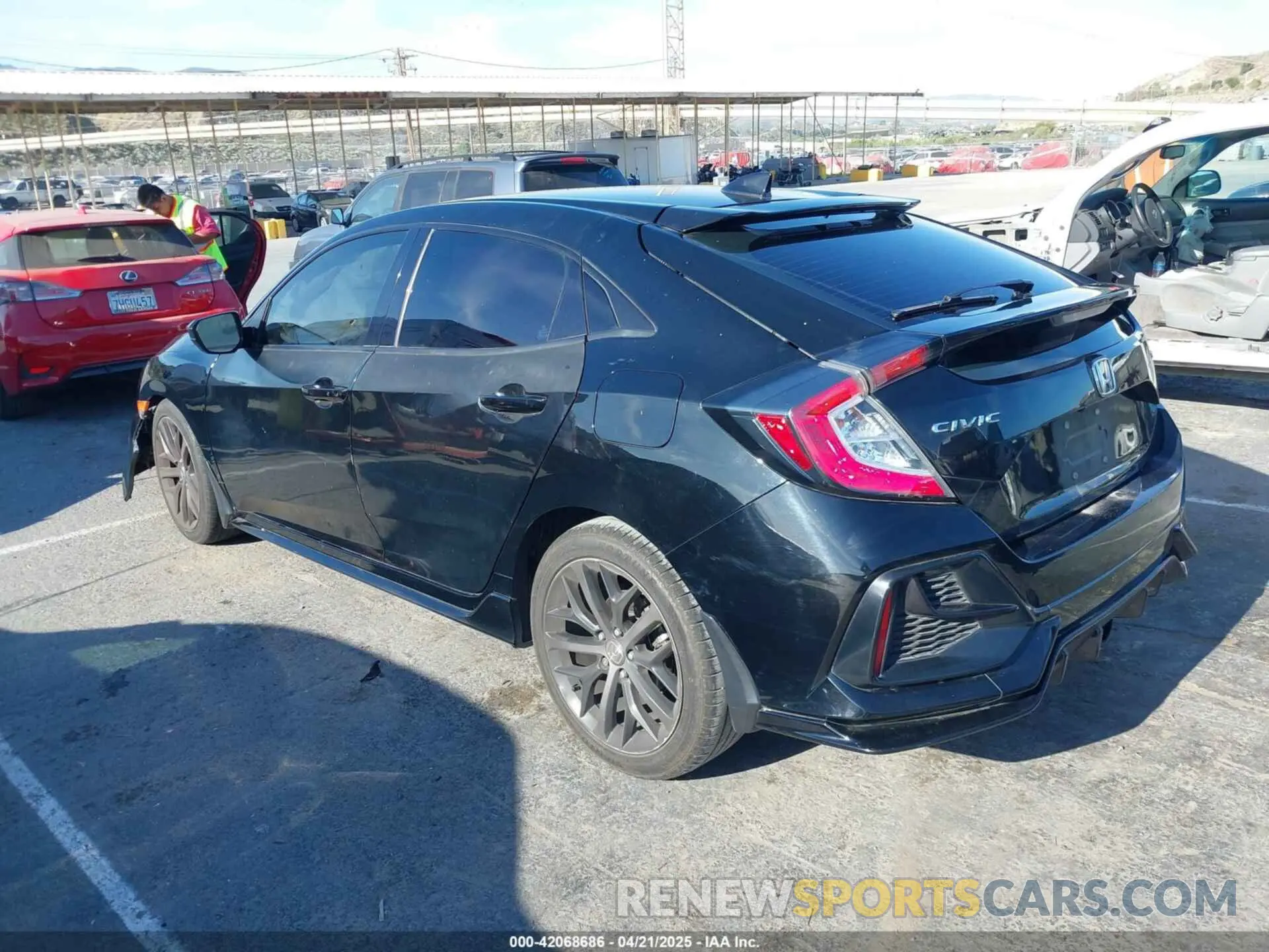 3 Фотография поврежденного автомобиля SHHFK7H40MU206994 HONDA CIVIC 2021