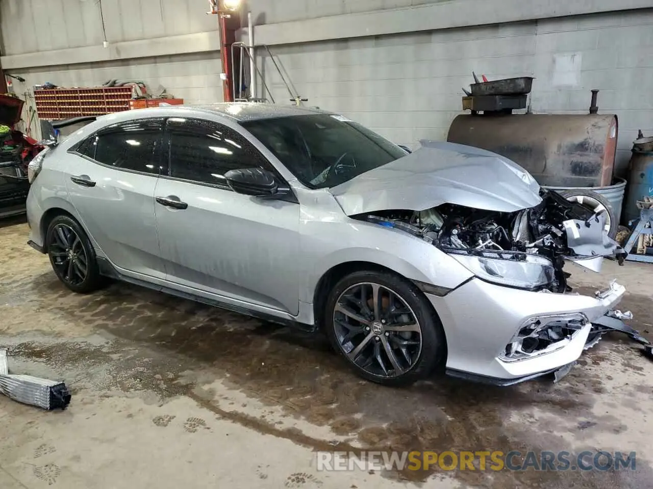 4 Фотография поврежденного автомобиля SHHFK7H41MU413944 HONDA CIVIC 2021