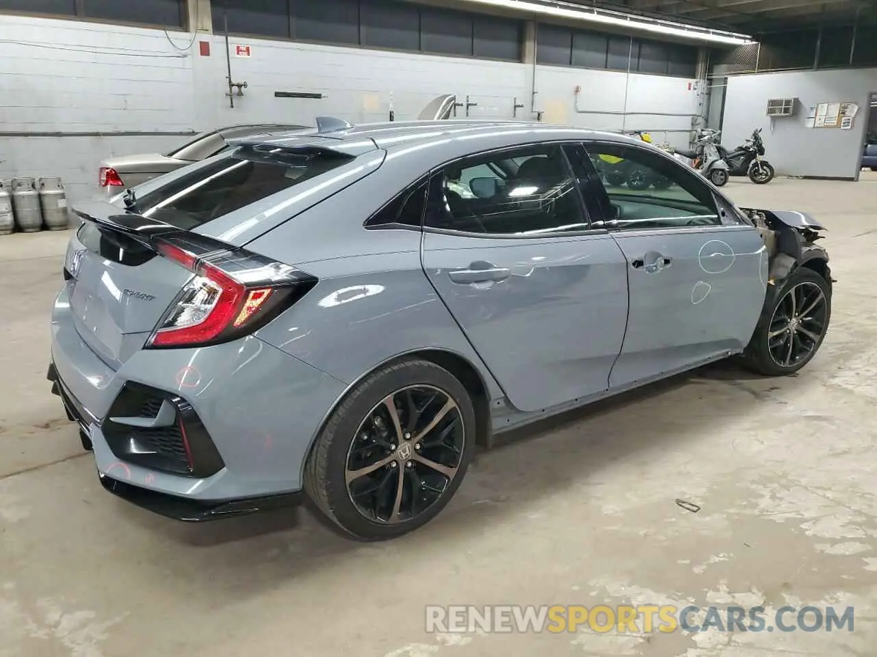 3 Фотография поврежденного автомобиля SHHFK7H43MU202311 HONDA CIVIC 2021