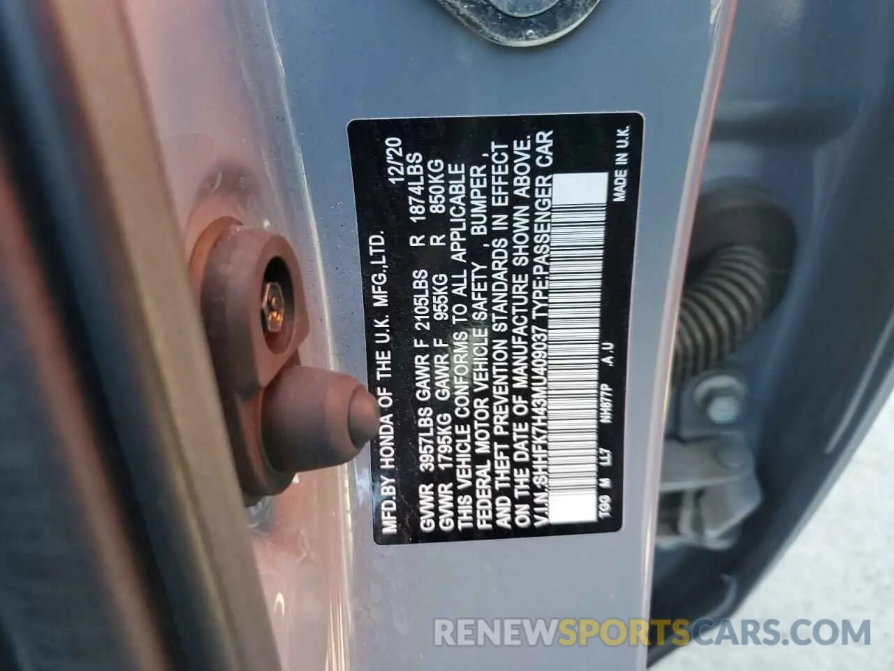13 Фотография поврежденного автомобиля SHHFK7H43MU409037 HONDA CIVIC 2021
