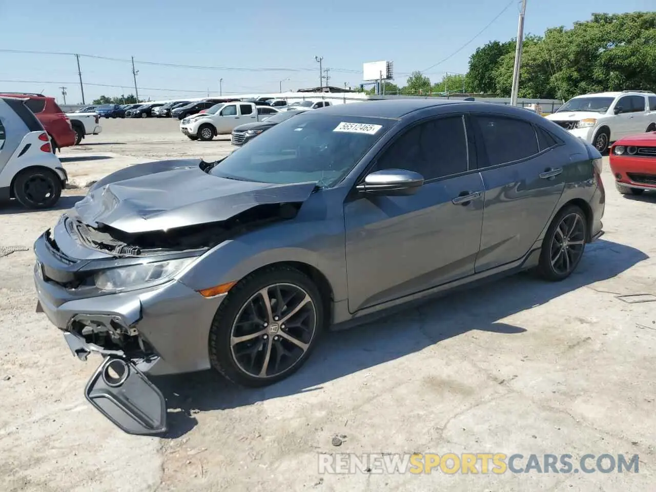 1 Photograph of a damaged car SHHFK7H45MU211060 HONDA CIVIC 2021