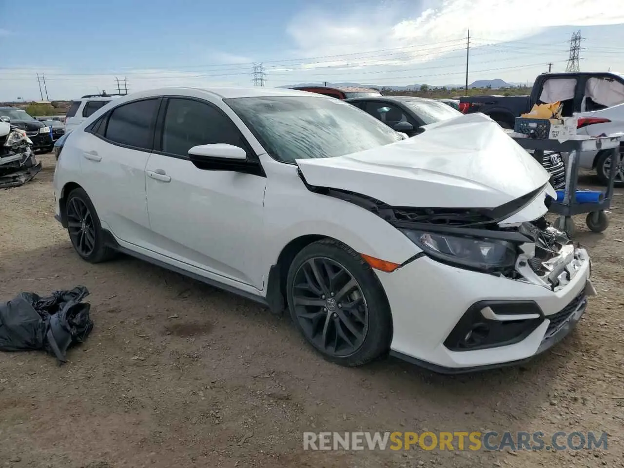 4 Photograph of a damaged car SHHFK7H45MU223130 HONDA CIVIC 2021