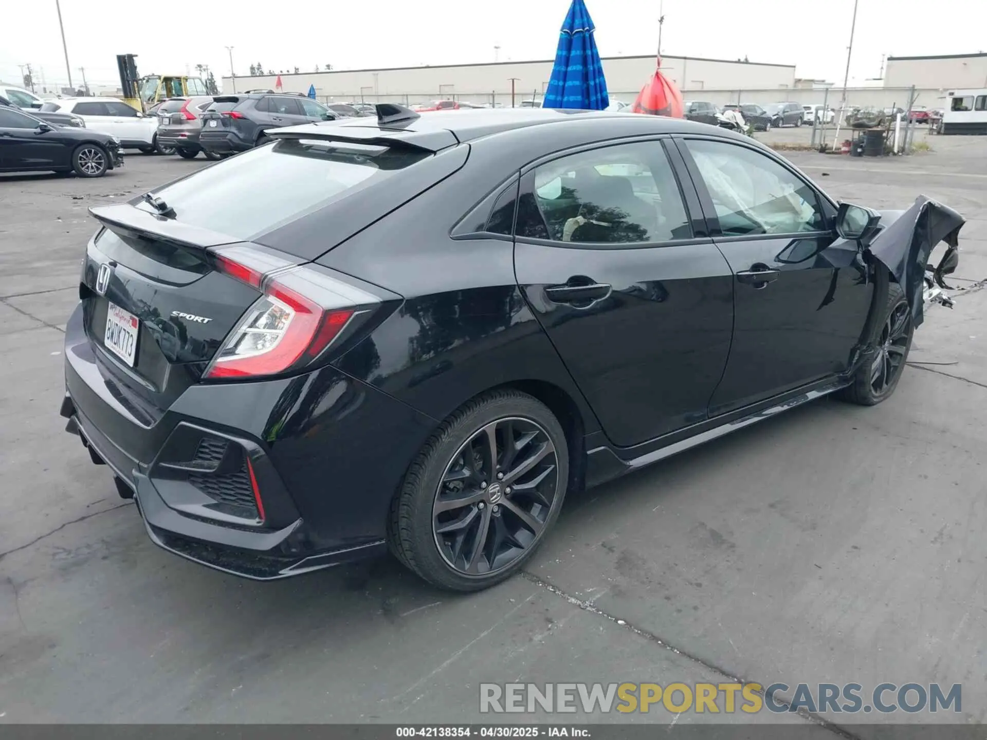 4 Фотография поврежденного автомобиля SHHFK7H45MU408813 HONDA CIVIC 2021