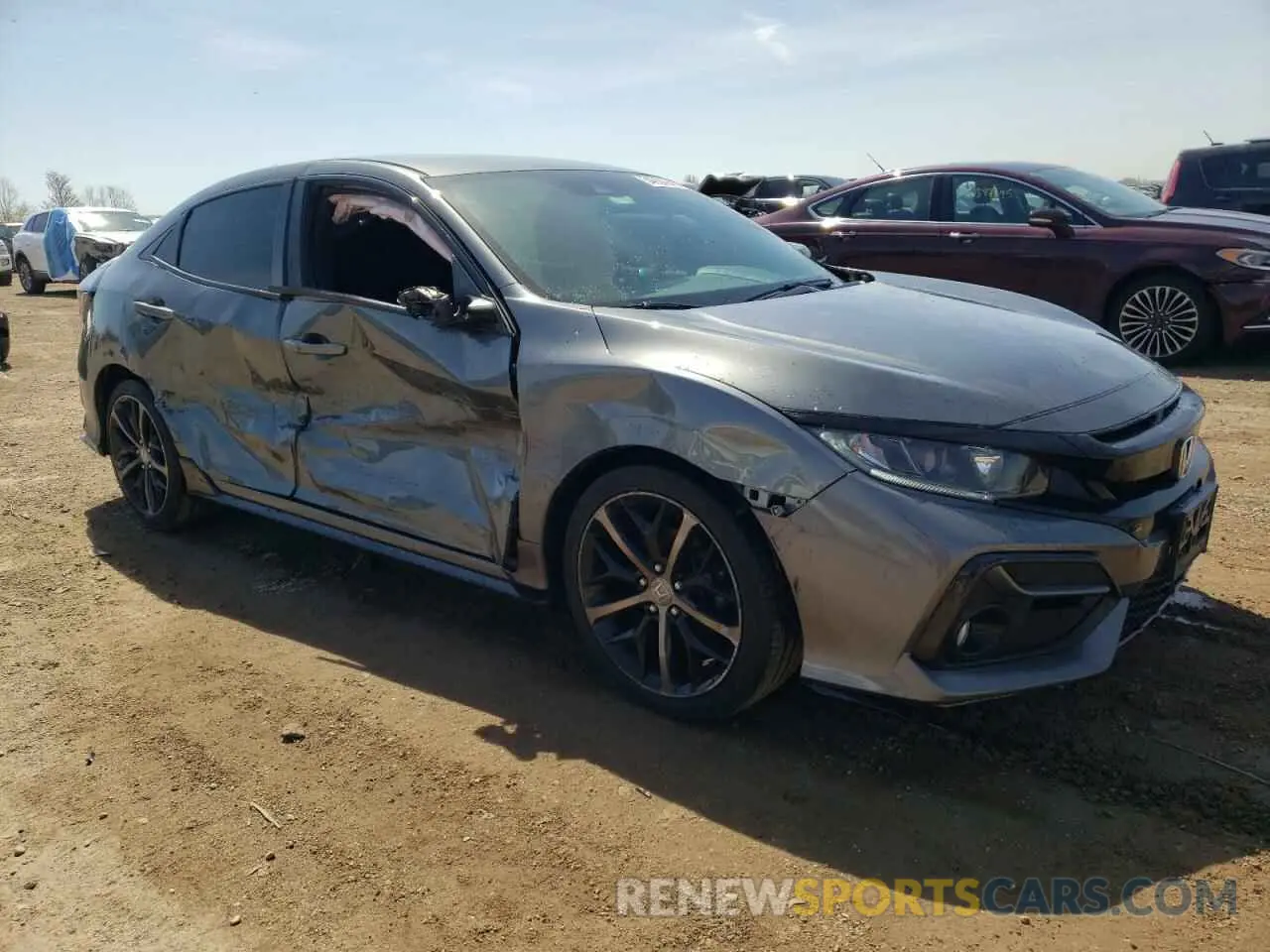 4 Фотография поврежденного автомобиля SHHFK7H47MU231696 HONDA CIVIC 2021
