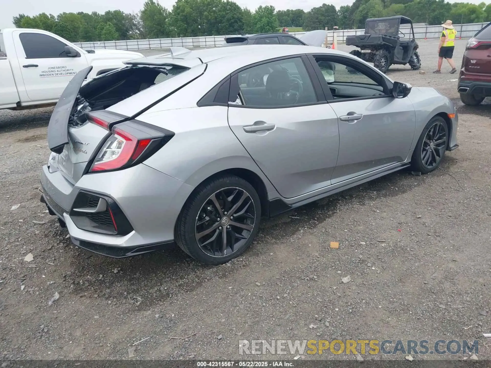 4 Фотография поврежденного автомобиля SHHFK7H48MU228712 HONDA CIVIC 2021