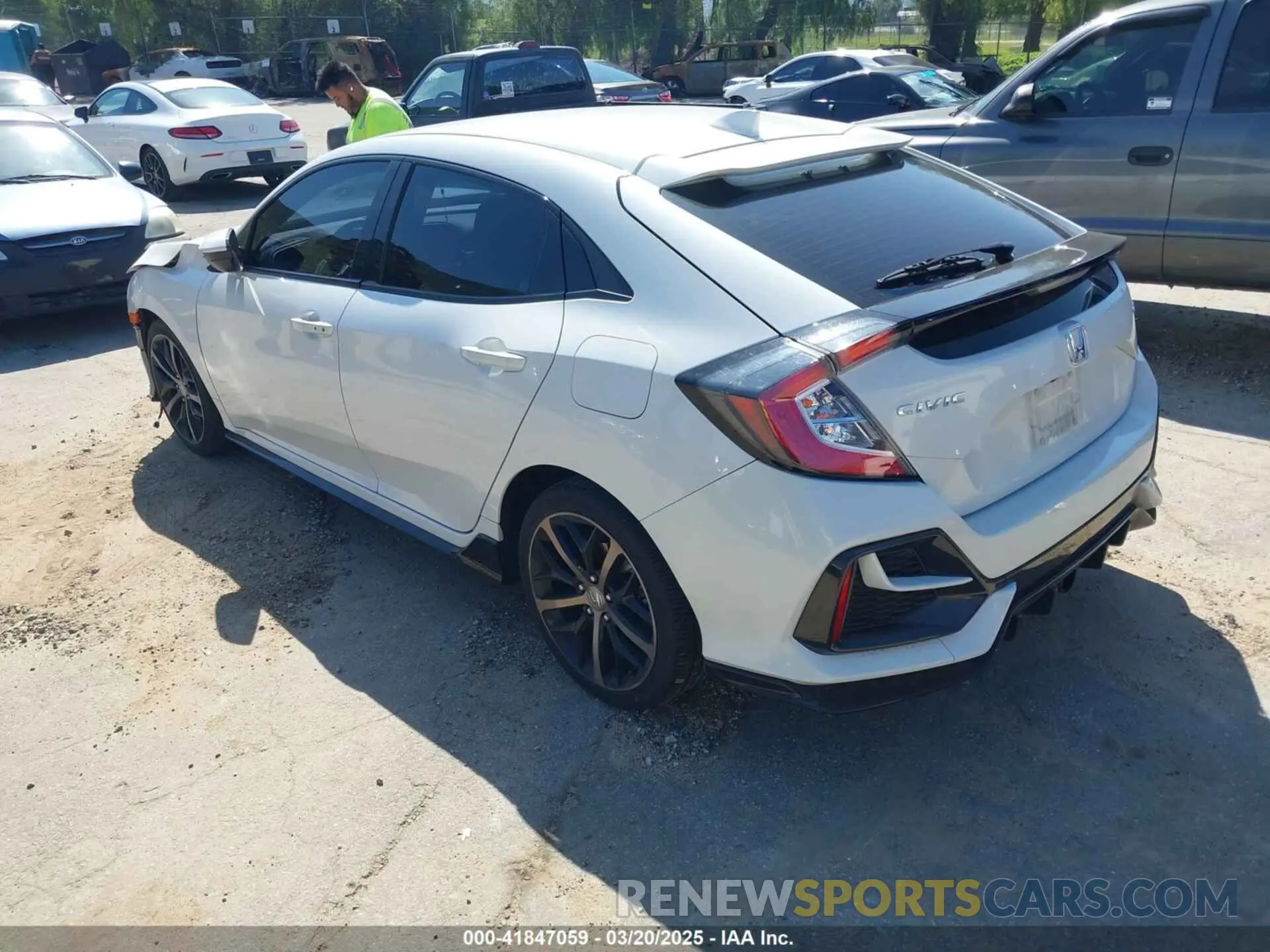 3 Фотография поврежденного автомобиля SHHFK7H49MU423962 HONDA CIVIC 2021