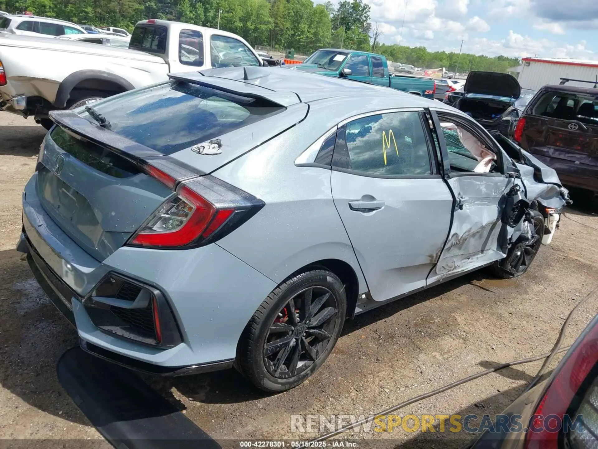 4 Фотография поврежденного автомобиля SHHFK7H69MU411909 HONDA CIVIC 2021