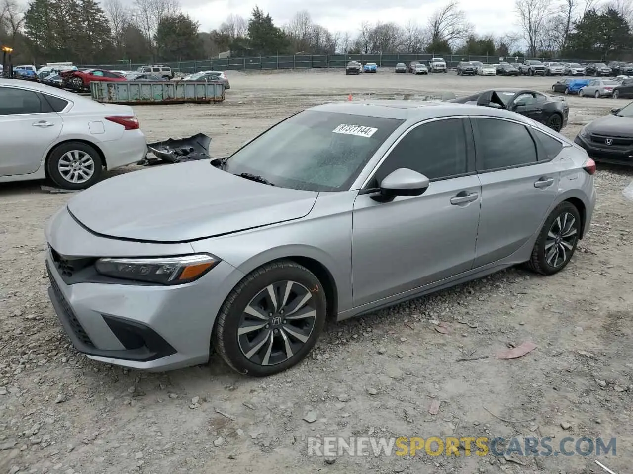 1 Photograph of a damaged car 19XFL1H70NE017890 HONDA CIVIC 2022