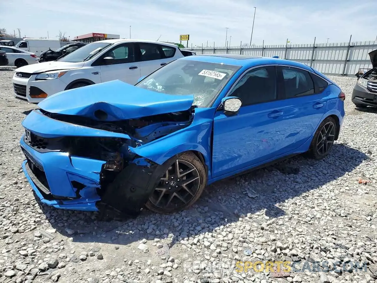 1 Photograph of a damaged car 19XFL1H80NE016781 HONDA CIVIC 2022