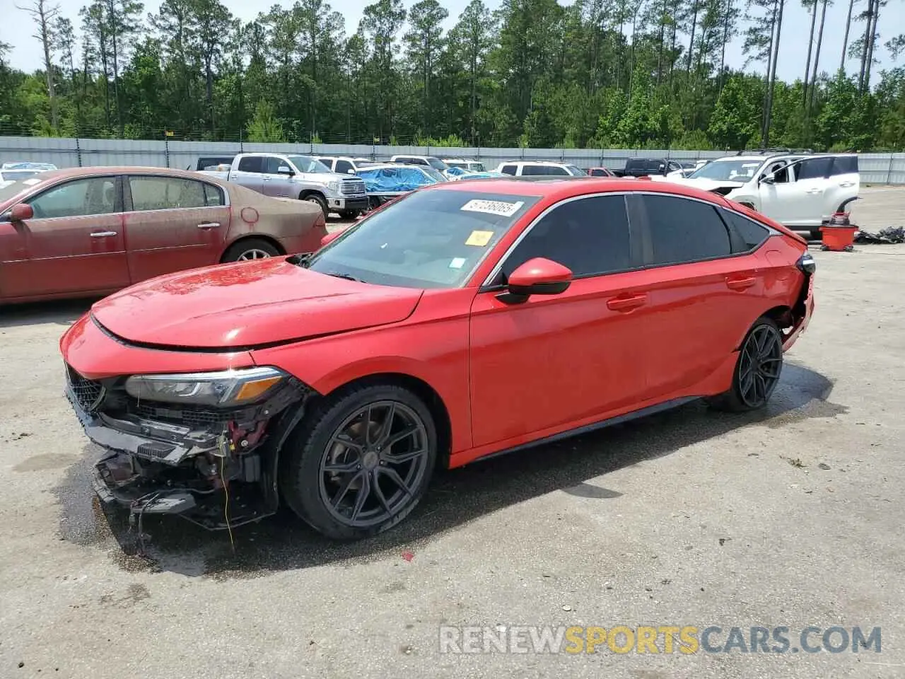 1 Photograph of a damaged car 19XFL1H82NE010996 HONDA CIVIC 2022