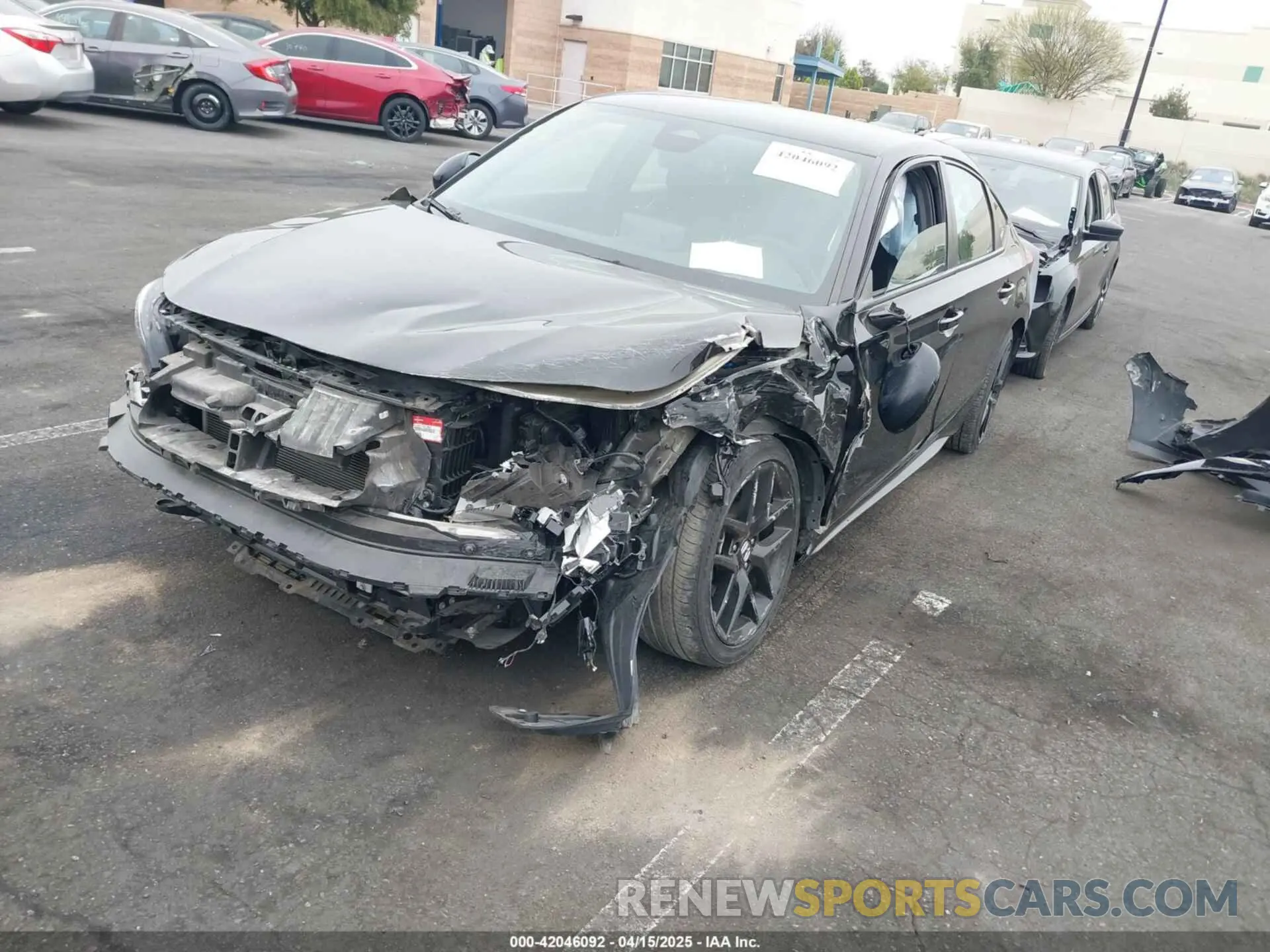 2 Photograph of a damaged car 19XFL2H80NE002546 HONDA CIVIC 2022