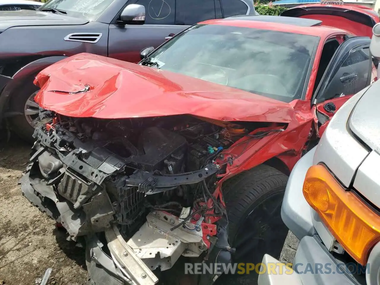 1 Photograph of a damaged car 2HGFE1E57NH471282 HONDA CIVIC 2022