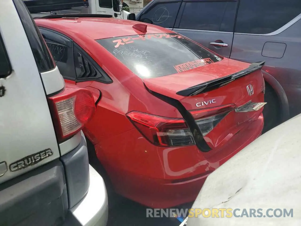 2 Photograph of a damaged car 2HGFE1E57NH471282 HONDA CIVIC 2022