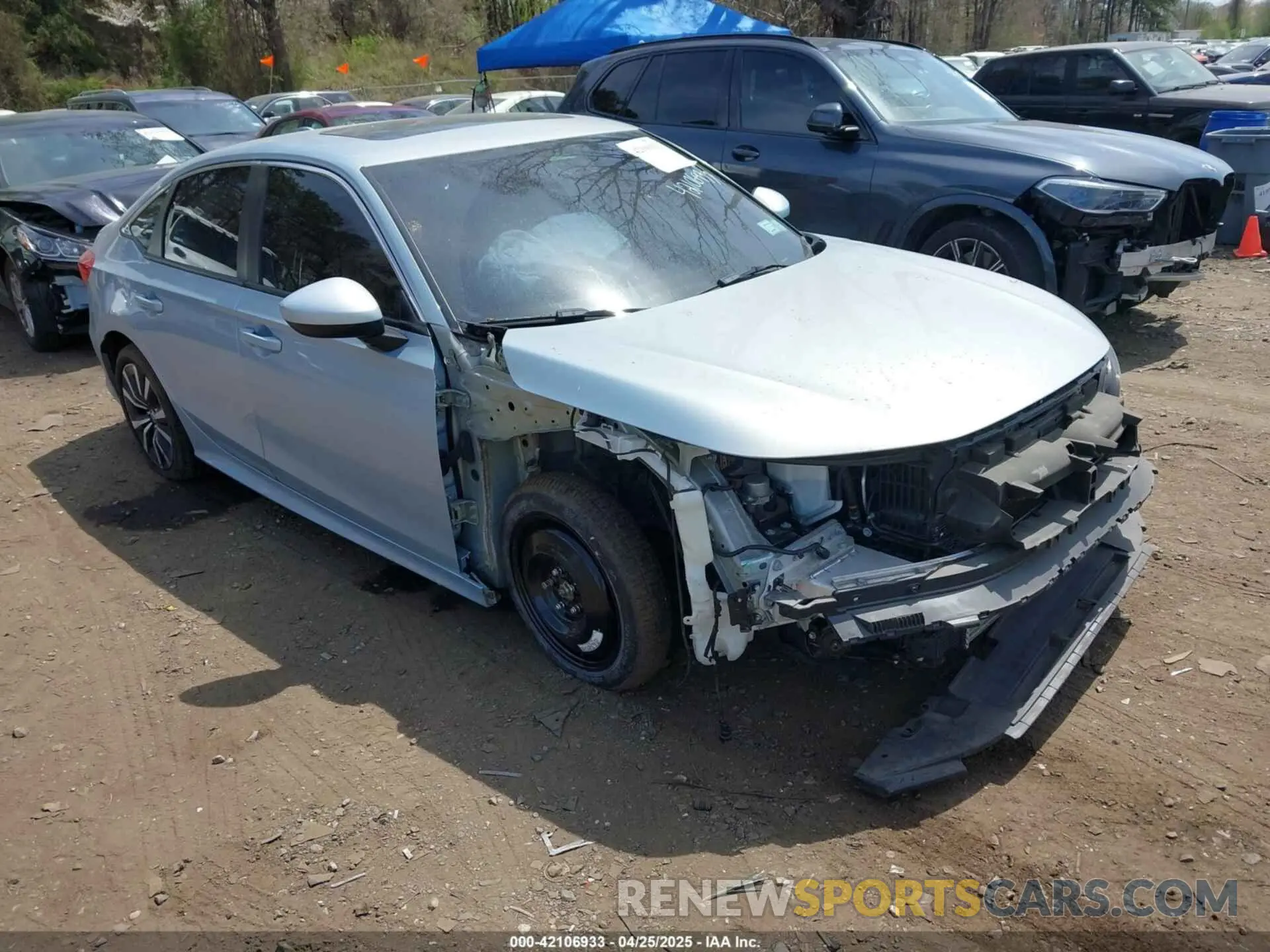 1 Photograph of a damaged car 2HGFE1F72NH318356 HONDA CIVIC 2022