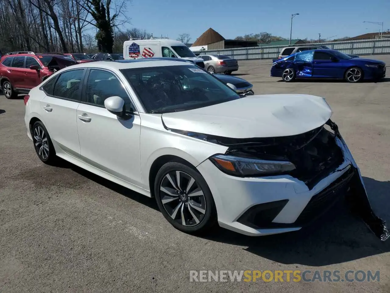 4 Photograph of a damaged car 2HGFE1F73NH327681 HONDA CIVIC 2022
